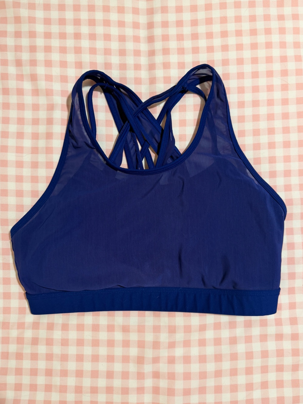 Fabletics Faye Medium Impact Deep Blue Sports Bra